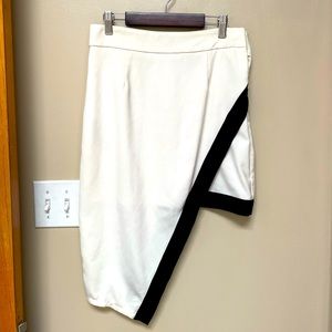 Black & White Asymmetric Skirt